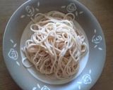 息子の好物の明太スパサラ作り方6写真