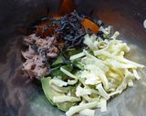 アボカド×人参の塩昆布チーズ焼き作り方4写真