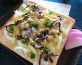 新玉葱×塩昆布のレモンカレートースト作り方4写真