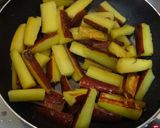揚げ油不要　バター風味のいもケンピ作り方2写真