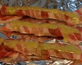 セロリの豚肉巻きわさびマヨネーズ焼き作り方4写真