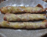 セロリの豚肉巻きわさびマヨネーズ焼き作り方5写真
