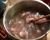我が家の母の味。牛スジ醤油煮込み。作り方2写真