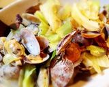春キャベツ◉あさりの酒蒸し◉新玉ねぎ作り方7写真