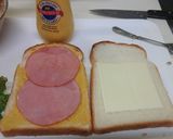 王道のホットサンド　エッグハムチーズ作り方3写真