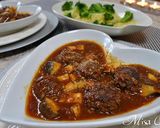 煮込みハンバーグミートつけスパゲティ作り方7写真