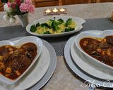 煮込みハンバーグミートつけスパゲティ作り方8写真