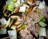 ランチ◎豚コマ☆チンゲン菜☆簡単♪中華丼作り方8写真