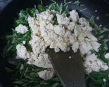 水菜の炒り豆腐作り方4写真
