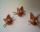 キャラ弁に★ねこウインナー作り方4写真
