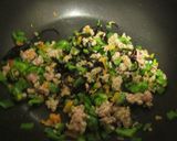 ピーマンとひき肉の塩こんぶ炒飯作り方4写真