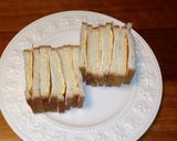 ハムと薄焼き卵のサンドイッチ作り方3写真