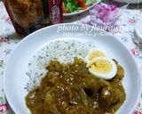 たっぷりチキンのインドカリーゆで卵添え作り方5写真
