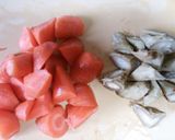 簡単☆手羽元の煮物（治部煮風）作り方1写真