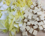 すき焼きのタレで！高野豆腐と白菜の煮物作り方1写真