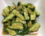ポン酢で☆たたききゅうりのごま風味漬け作り方5写真