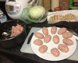 簡単！節約！残りの餃子の具でつくね♩作り方3写真