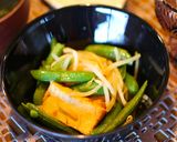スナップ豌豆とモヤシのカレー炒め作り方4写真
