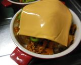 豆腐の挽き肉ケチャ炒めのせチーズ焼き作り方10写真