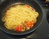 ペペロンチーノ＋トマト作り方8写真