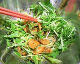 水菜とサーモンの冷製★つけスパゲティ作り方7写真