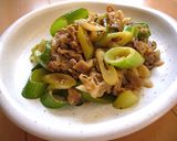 弁当に◎簡単♪豚バラと葱のオイスター炒め作り方8写真