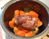 ヒレ肉アーモンド巻きの炊飯器蒸し作り方3写真