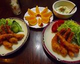 みんな大好きエビフライ定食作り方39写真