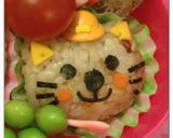 園児弁当(キャラ弁)ネコちゃん2匹作り方5写真