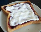 時短朝食♪ヨーグルトトースト作り方3写真