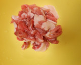豚小間切れ肉とキューリと卵の3点炒め作り方3写真
