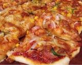 発酵いらず!簡単!混ぜて焼くだけピザパン作り方13写真
