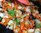 冷蔵庫の野菜と一緒に作る簡単塩サバ丼作り方3写真