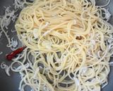 温玉のせ☆しらすと大葉の和風パスタ作り方3写真