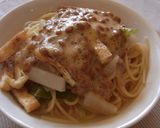 揚げ・納豆・玉ねぎパスタ　味ポン風味作り方8写真