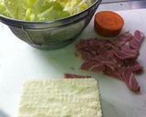 ベーコンと白菜の色どり野菜煮☆作り方1写真