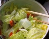 ベーコンと白菜の色どり野菜煮☆作り方2写真