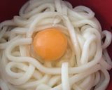 簡単！これが1番★釜玉うどん作り方1写真