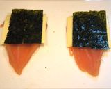 ささみの照り焼きチーズのり巻き作り方2写真