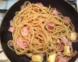 簡単キノコとベーコンのバター醤油パスタ♪作り方3写真