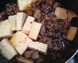 簡単☆すき焼き風な肉豆腐♪作り方4写真