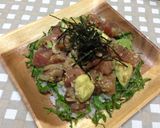 マグロでアヒポキ丼♪〜柚子胡椒風味〜作り方9写真