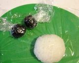 園児弁当(キャラ弁)パンダちゃん。作り方1写真
