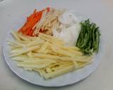 千切り野菜の塩こんぶマヨソテー作り方1写真