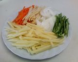 千切り野菜の塩こんぶマヨソテー作り方1写真
