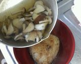 手抜きランチ☆焼おにぎりのきのこ茶漬け作り方5写真