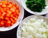 給食の味 ♡´∀`)ポークビーンズ♡作り方1写真