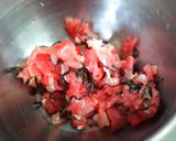 塩昆布と豚肉入りチーズのジョン（チヂミ）作り方1写真