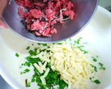 塩昆布と豚肉入りチーズのジョン（チヂミ）作り方3写真
