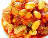 給食の味 ♡´∀`)ポークビーンズ♡作り方6写真
